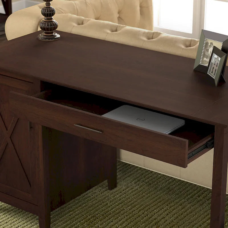 54W Computer Desk with Storage and Cabinet