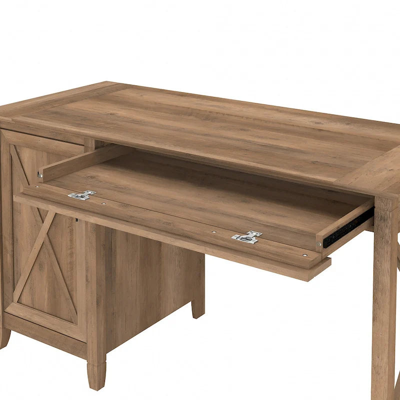54W Computer Desk with Storage and Cabinet
