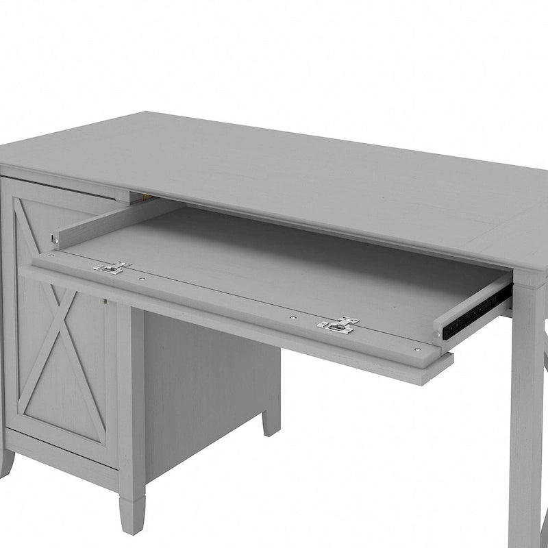 54W Computer Desk with Storage and Cabinet