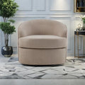 Performance Fabric 360 Swivel Barrel Chair with High-Density Foam Cushions