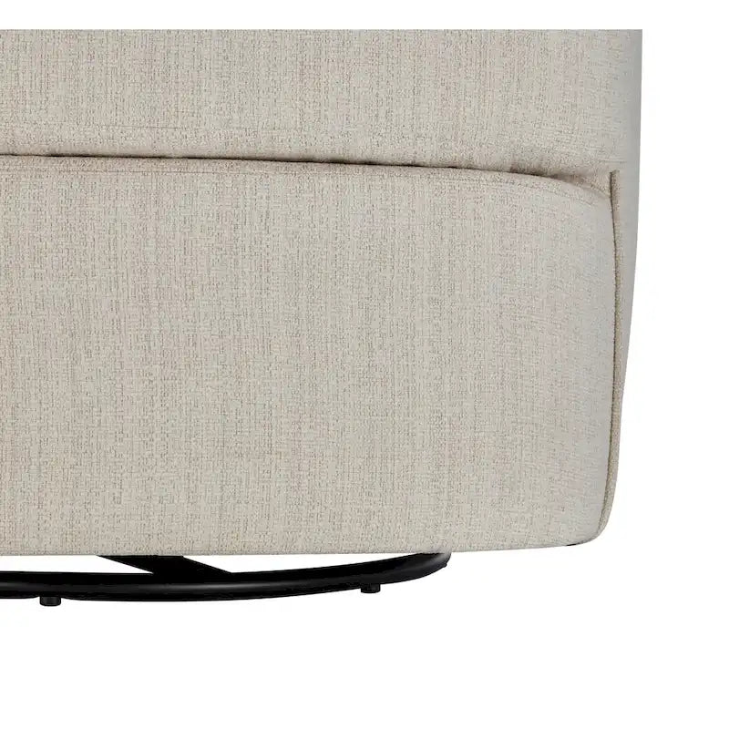 Performance Fabric 360 Swivel Barrel Chair with High-Density Foam Cushions