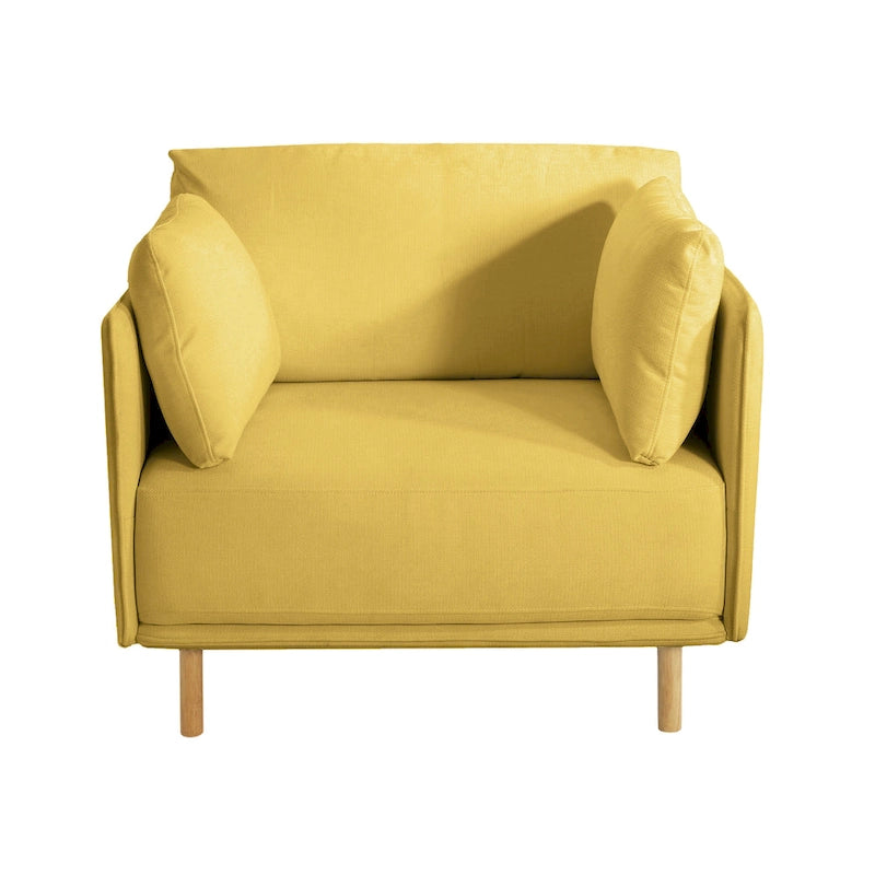 39.17-Inch Wide Upholstered Accent Chair with Padded Seat & Back for Living Room