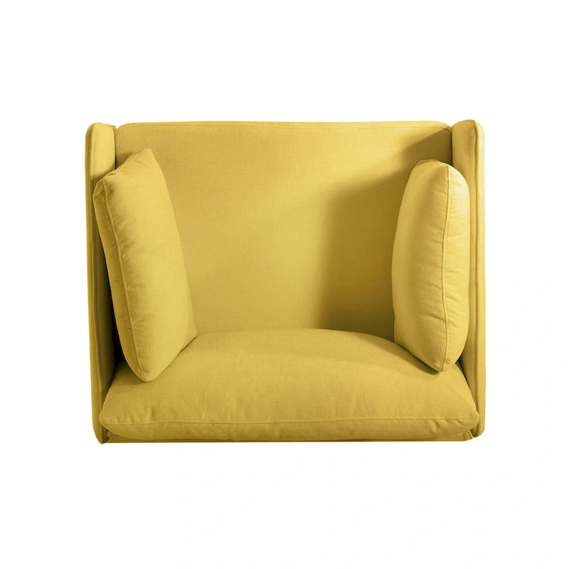 39.17-Inch Wide Upholstered Accent Chair with Padded Seat & Back for Living Room