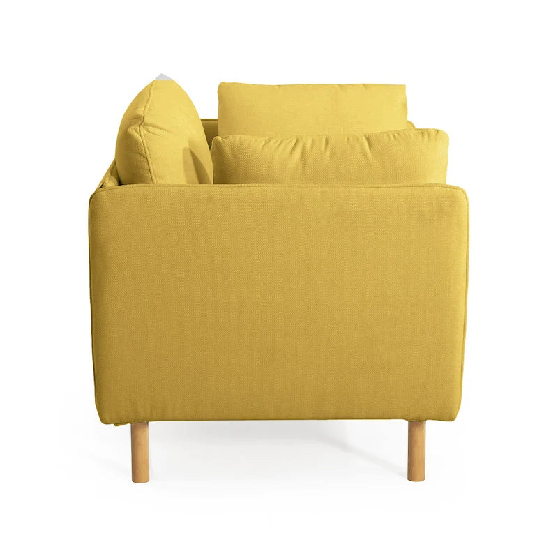 39.17-Inch Wide Upholstered Accent Chair with Padded Seat & Back for Living Room