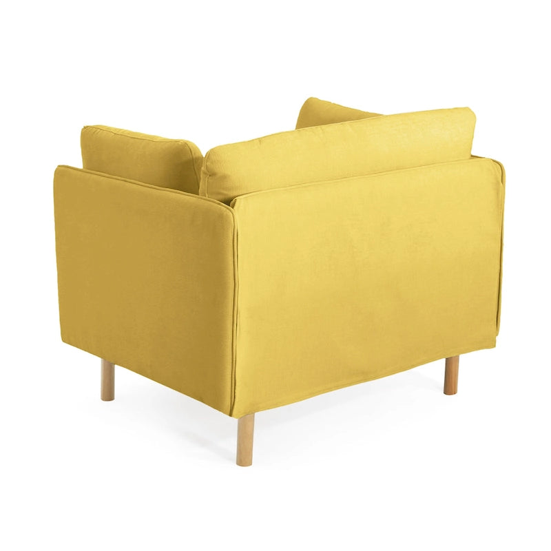 39.17-Inch Wide Upholstered Accent Chair with Padded Seat & Back for Living Room