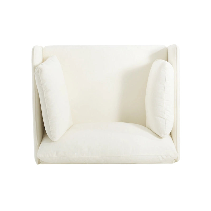 39.17-Inch Wide Upholstered Accent Chair with Padded Seat & Back for Living Room