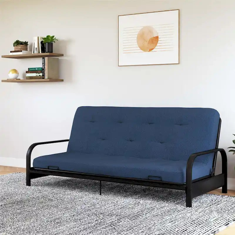 6-Inch Spring Coil Futon Mattress with Foam Padding for Sofa Bed & Guest Room