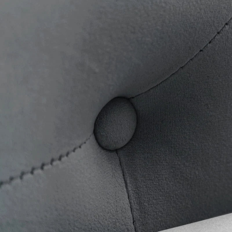 Indoor-Loungesessel, Samt-Loungesessel fürs Schlafzimmer mit Stauraum und Kissen, moderner Polstersessel mit gerollten Armlehnen