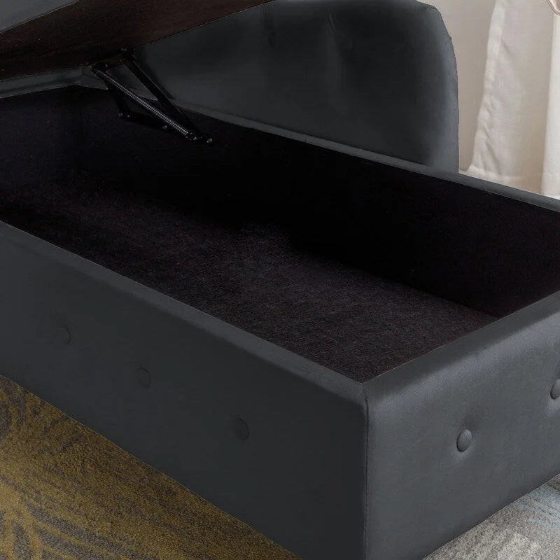 Indoor-Loungesessel, Samt-Loungesessel fürs Schlafzimmer mit Stauraum und Kissen, moderner Polstersessel mit gerollten Armlehnen
