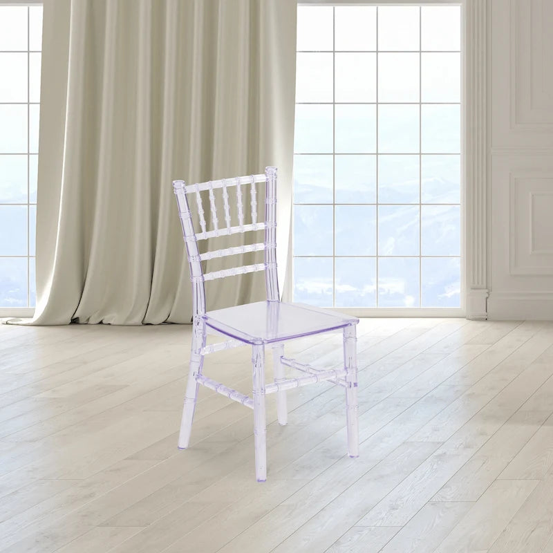 Kids Resin Stacking Chiavari Chairs for Formal Events (Set of 10)