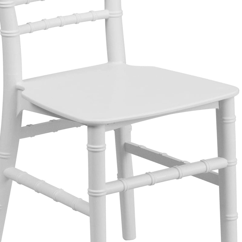Kids Resin Stacking Chiavari Chairs for Formal Events (Set of 10)