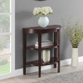 Half-Circle Console Table with Shelves
