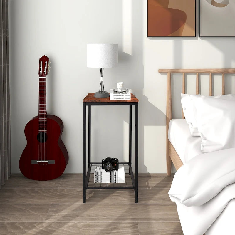2-Tier End Table for Living Room