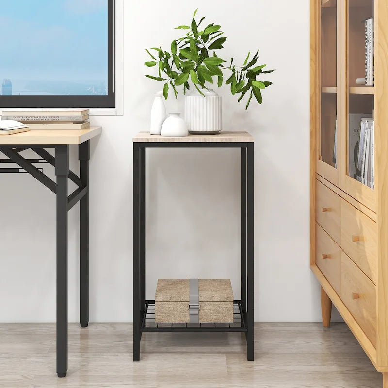 2-Tier End Table for Living Room