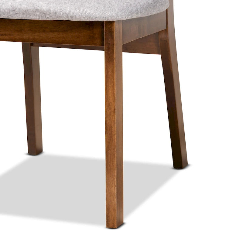 Mid-Century Modern 2-Piece Dining Chair Set