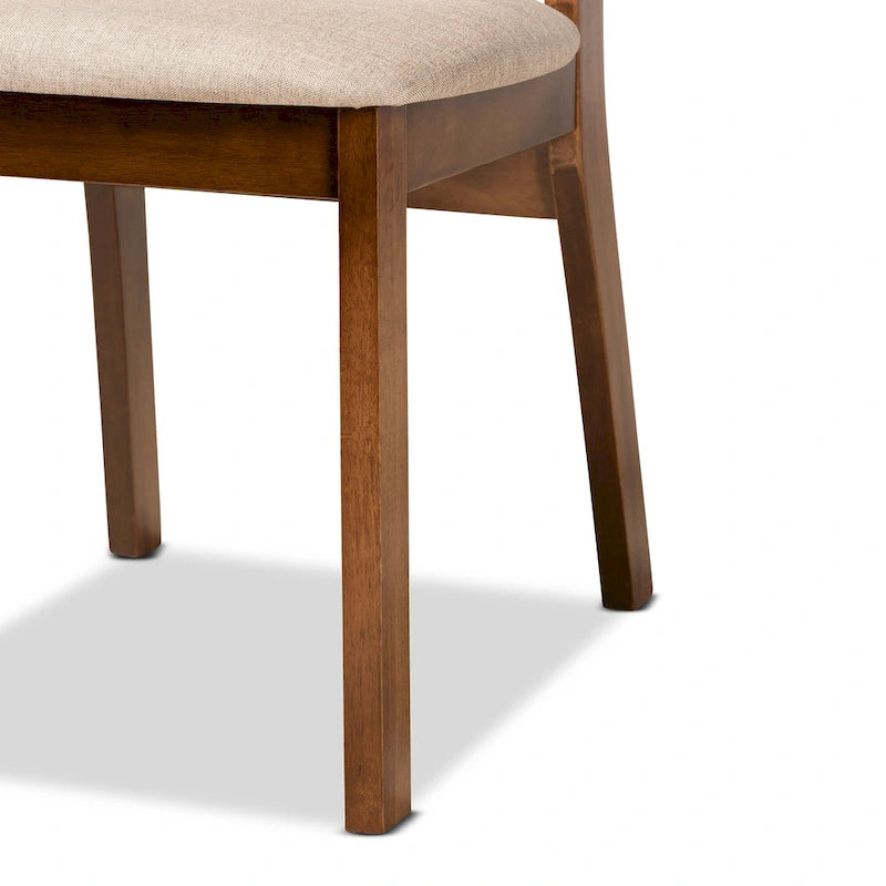 Mid-Century Modern 2-Piece Dining Chair Set