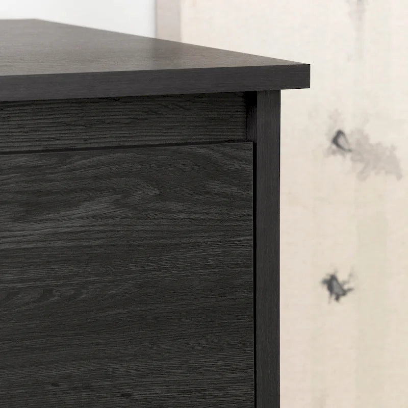 Kommode mit 6 Schubladen, Metallschienen und großem Stauraum fürs Schlafzimmer