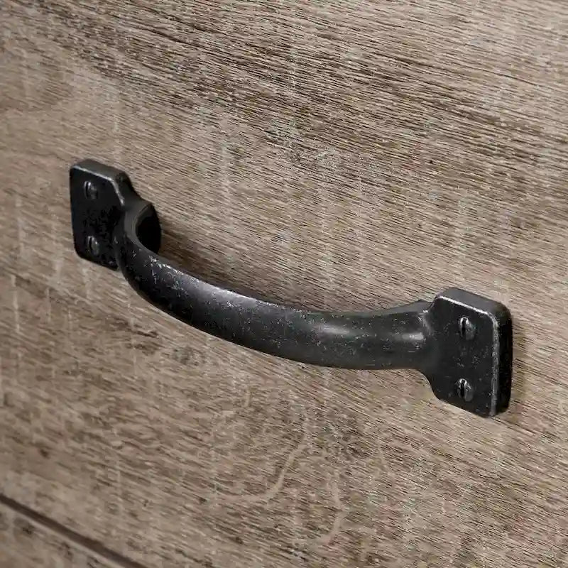 Kommode mit 6 Schubladen, Metallschienen und großem Stauraum fürs Schlafzimmer