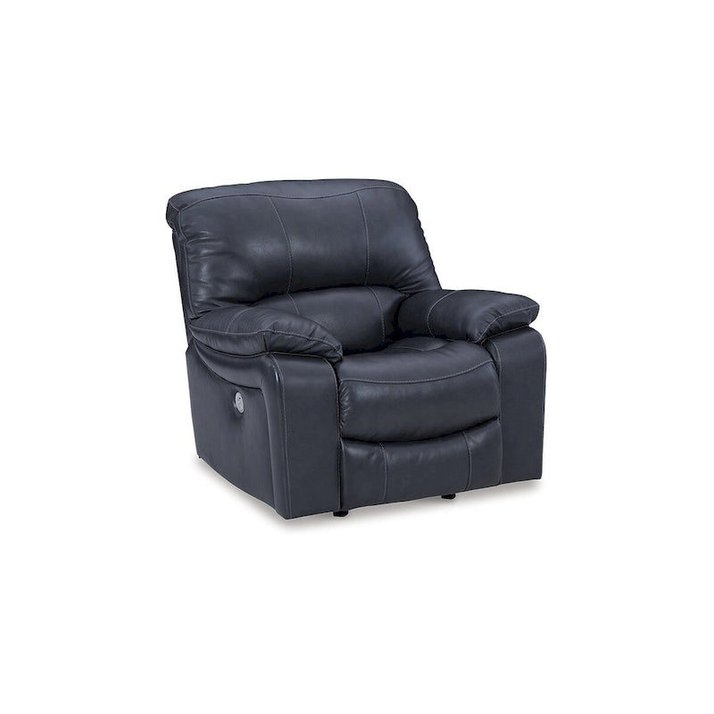 Power Recliner Sofa Chair with Swivel Base & Overstuffed Cushions