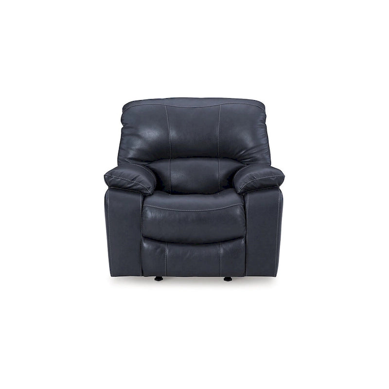 Power Recliner Sofa Chair with Swivel Base & Overstuffed Cushions
