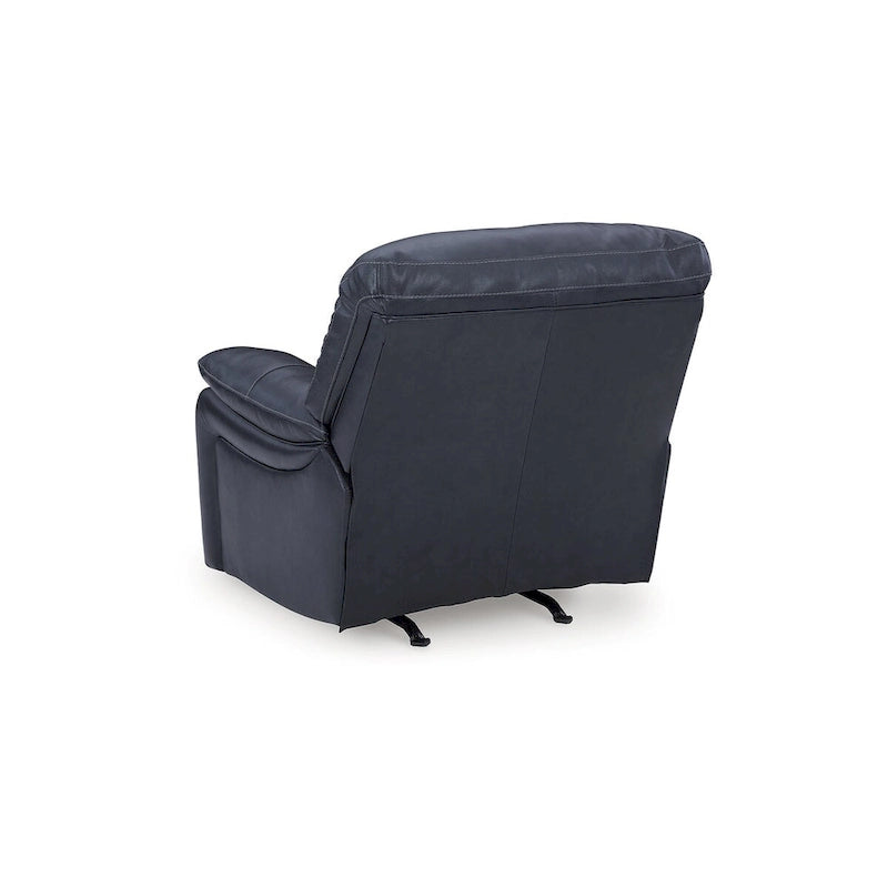 Power Recliner Sofa Chair with Swivel Base & Overstuffed Cushions