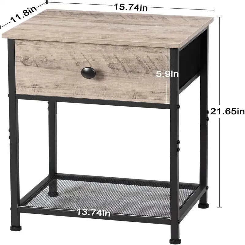 Comodini piccoli per camera da letto - 15.74D x 11.8W x 21.65H
