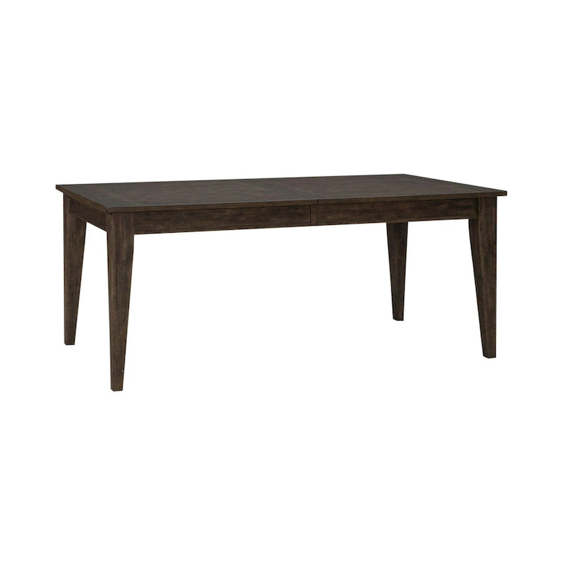 Rustic Brown Rectangular Leg Dining Table