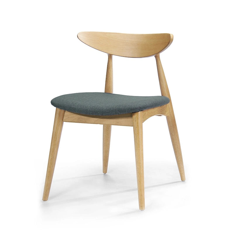 Mid-Century Modern Accent Chair Set of 2 with Wood Legs for Living Room
