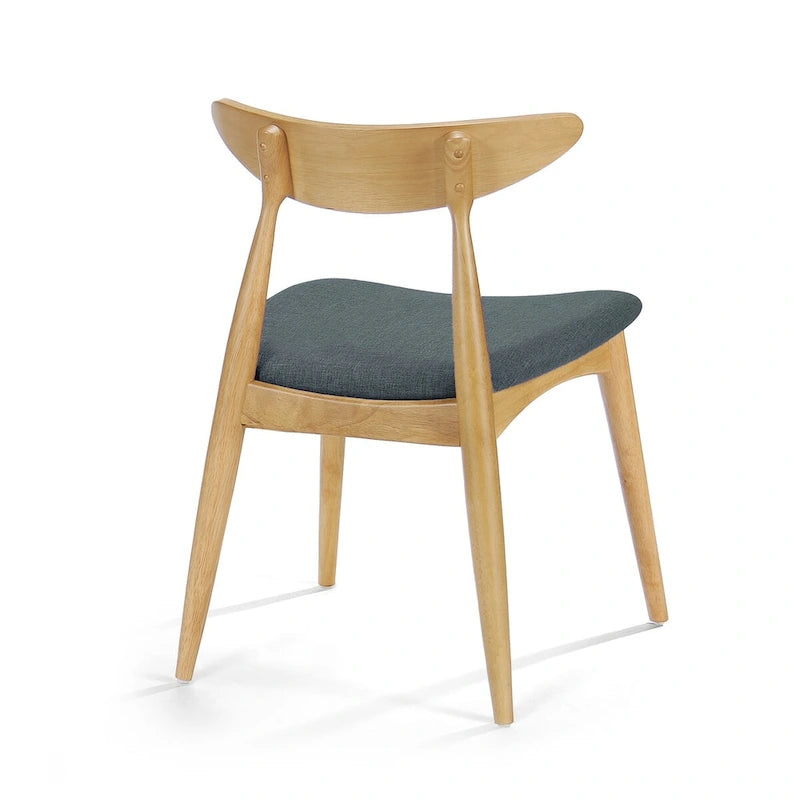 Mid-Century Modern Accent Chair Set of 2 with Wood Legs for Living Room