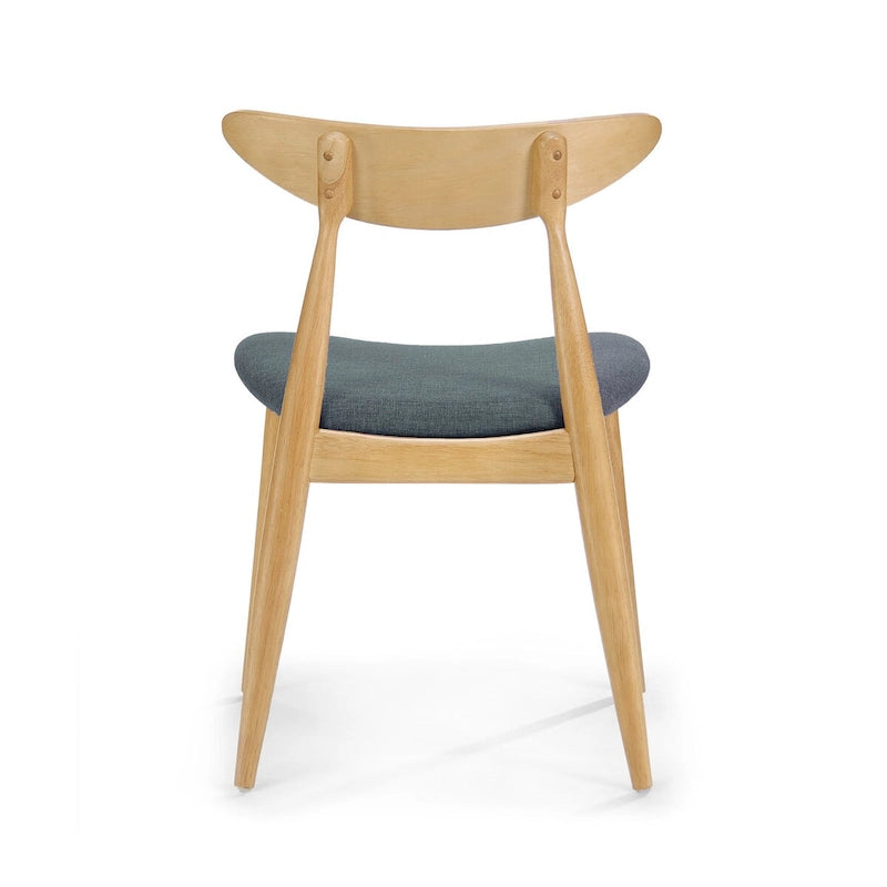 Mid-Century Modern Accent Chair Set of 2 with Wood Legs for Living Room