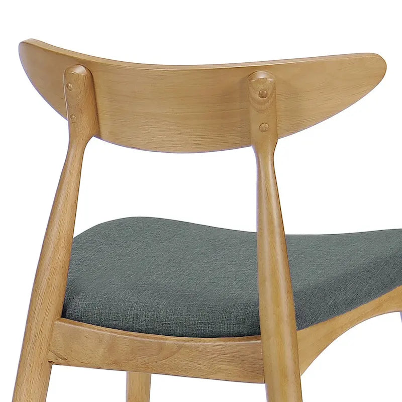 Mid-Century Modern Accent Chair Set of 2 with Wood Legs for Living Room