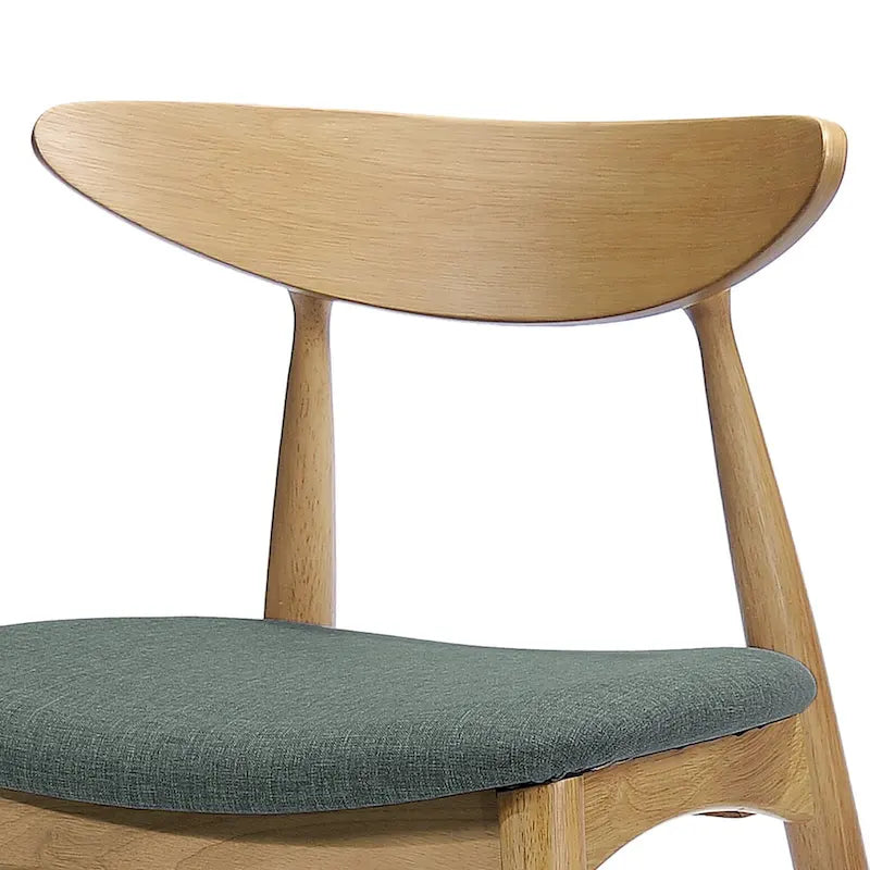 Mid-Century Modern Accent Chair Set of 2 with Wood Legs for Living Room