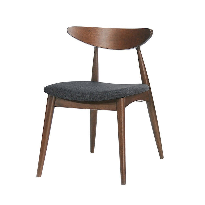 Mid-Century Modern Accent Chair Set of 2 with Wood Legs for Living Room