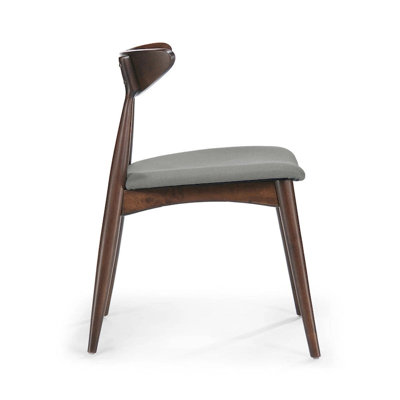 Mid-Century Modern Accent Chair Set of 2 with Wood Legs for Living Room