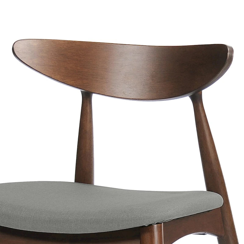 Mid-Century Modern Accent Chair Set of 2 with Wood Legs for Living Room