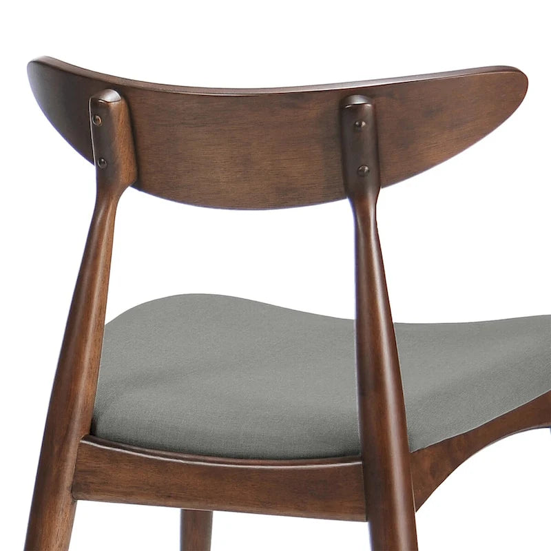 Mid-Century Modern Accent Chair Set of 2 with Wood Legs for Living Room